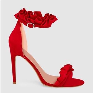 Red Frill Heels